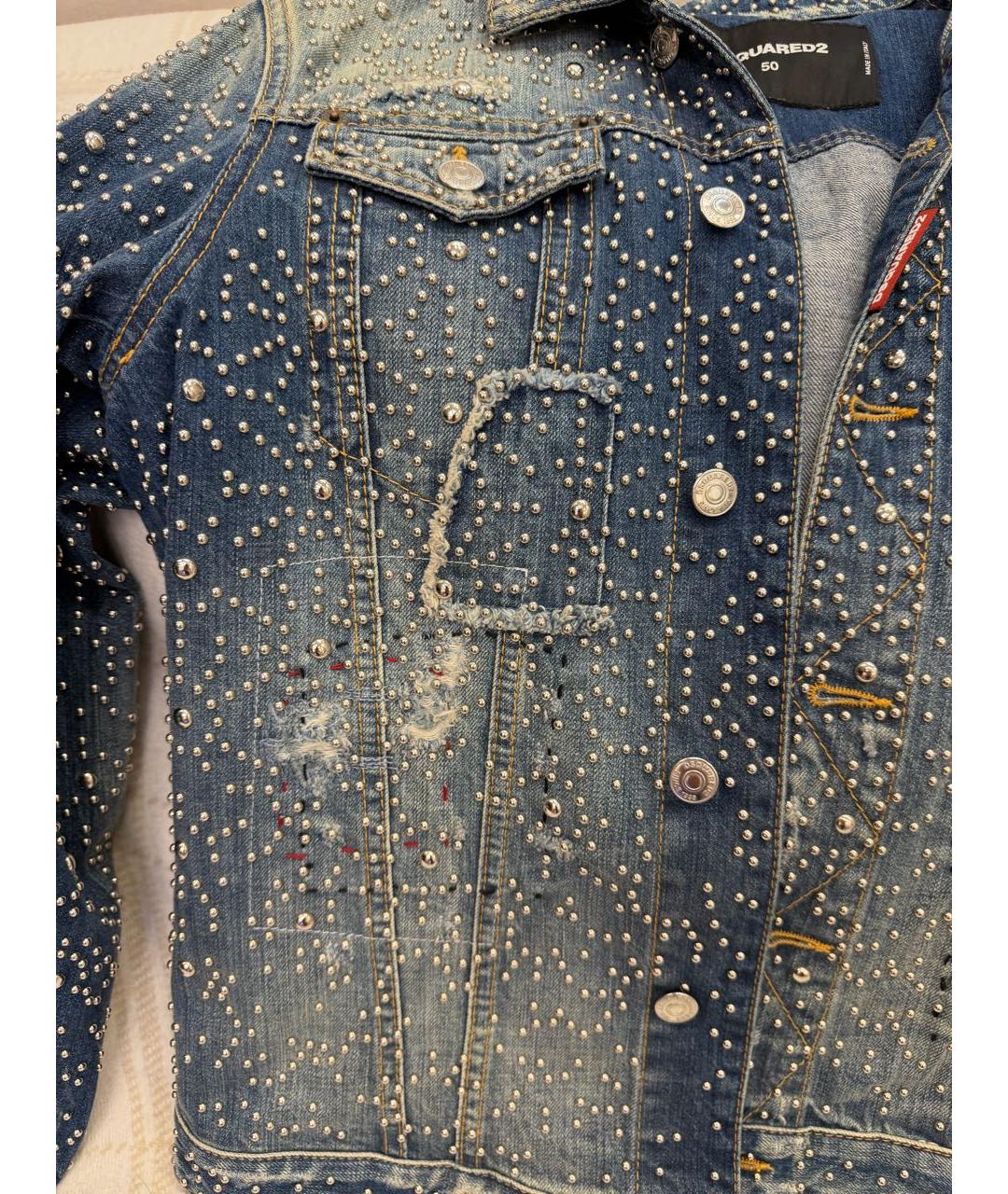 DSQUARED2 Синяя деним куртка, фото 5