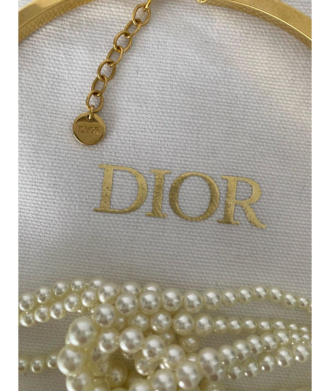 CHRISTIAN DIOR Золотое жемчужное колье, фото 2