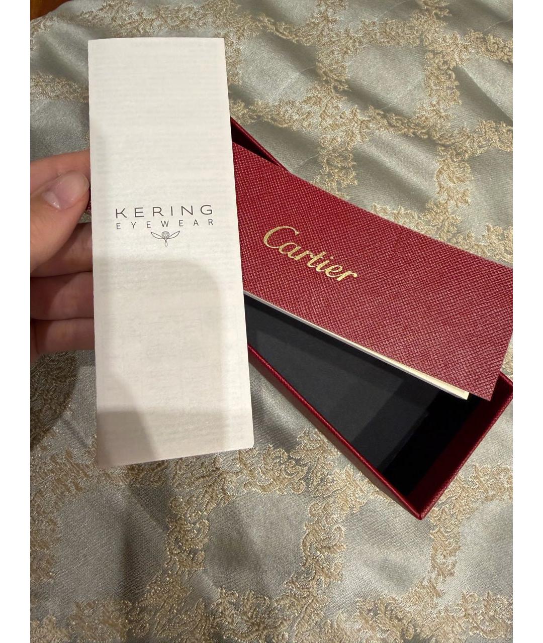 CARTIER Черные металлические солнцезащитные очки, фото 6