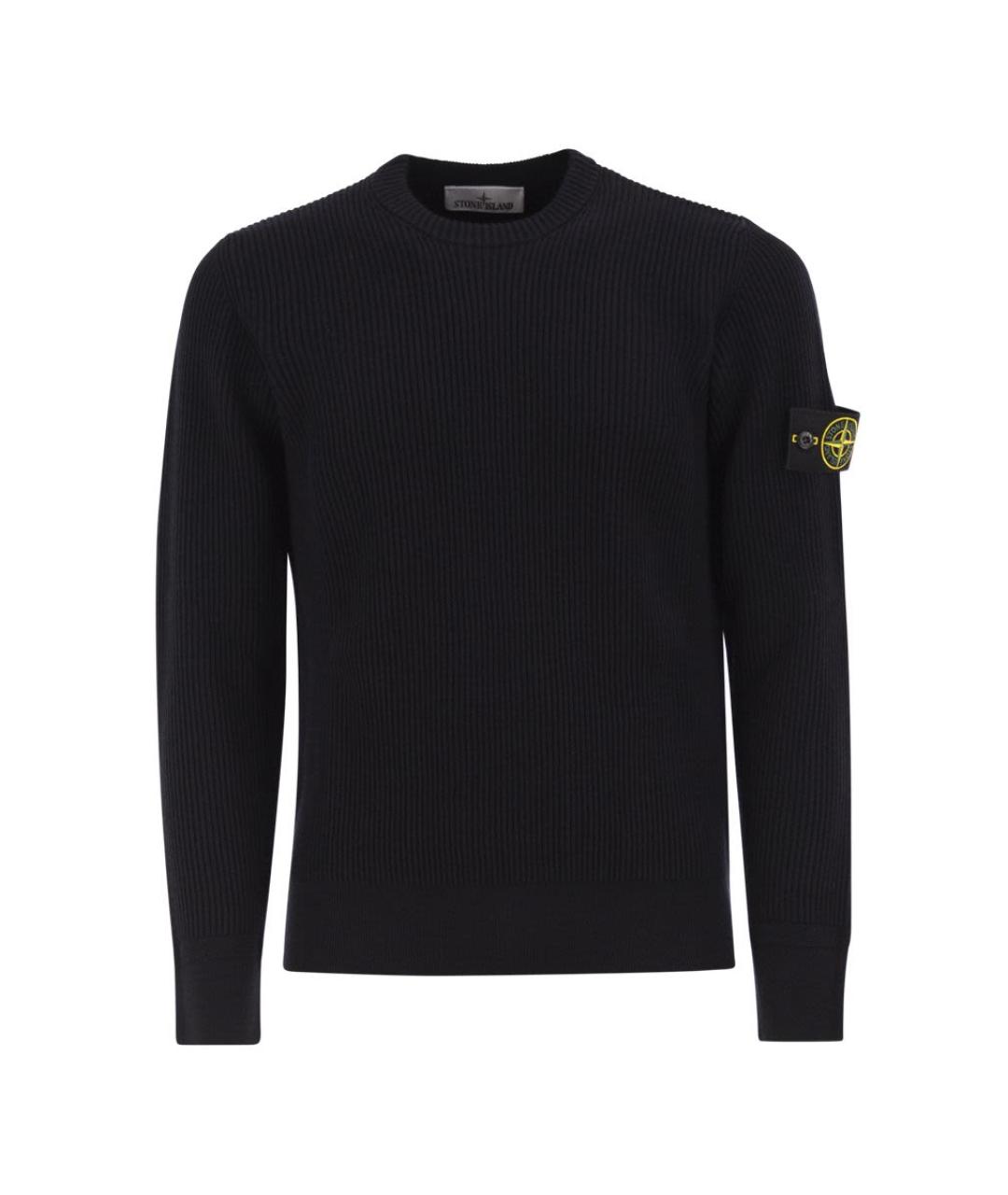 STONE ISLAND Синий шерстяной джемпер / свитер, фото 1