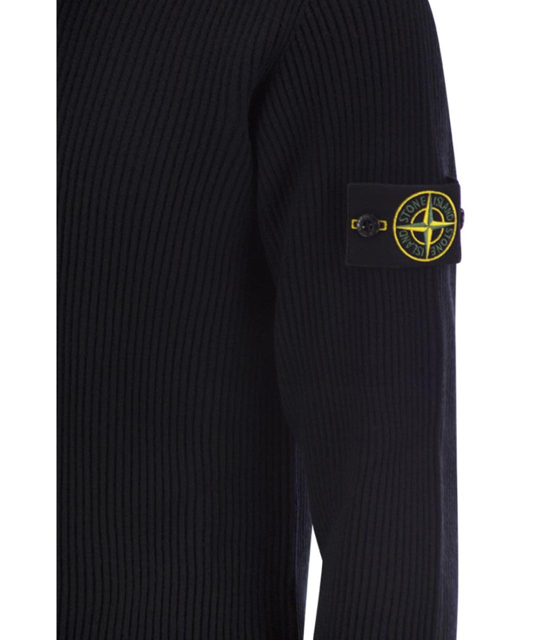STONE ISLAND Синий шерстяной джемпер / свитер, фото 4