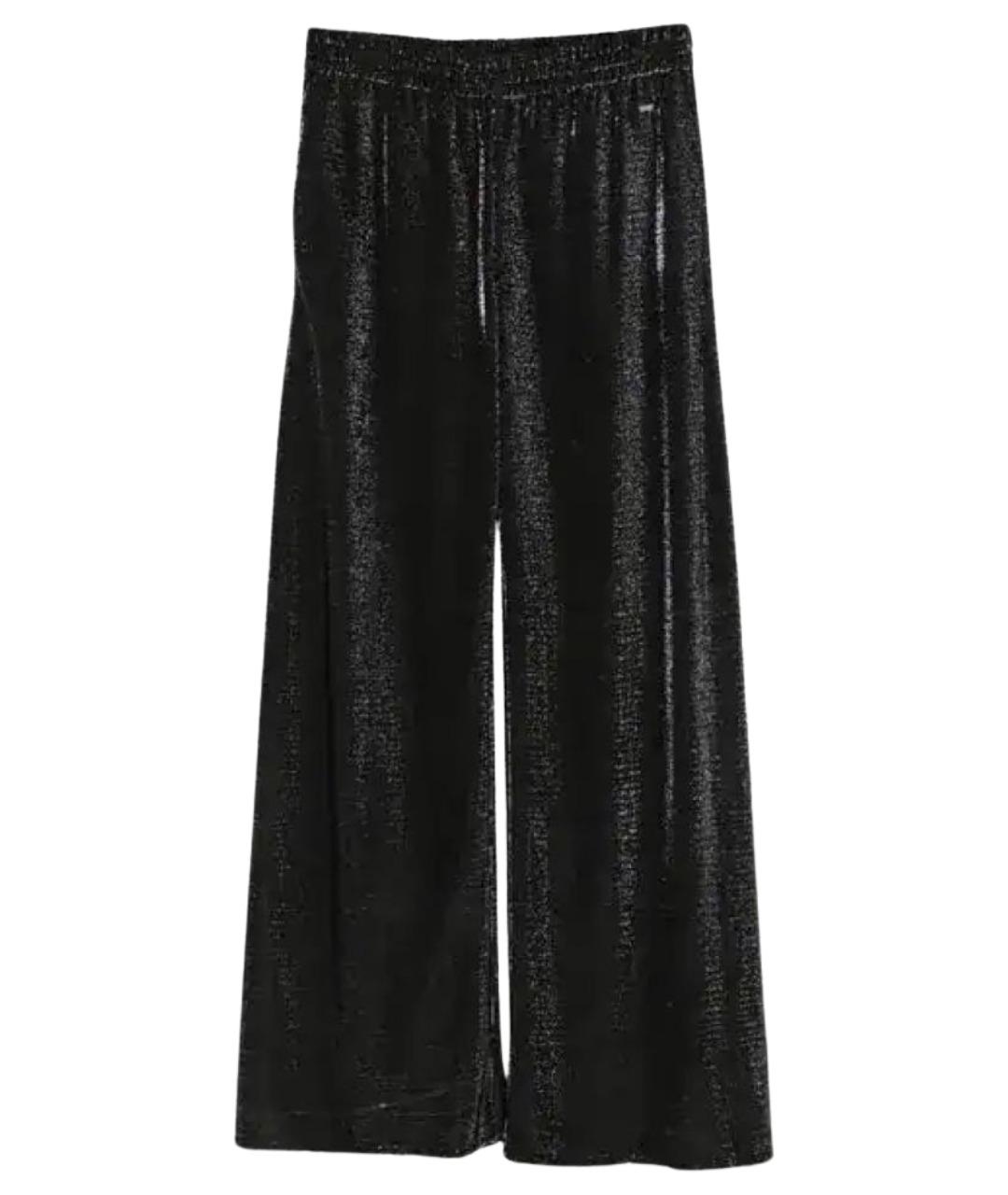 GUCCI Черные вискозные прямые брюки, фото 1