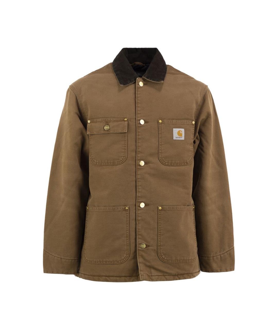 CARHARTT WIP Коричневая хлопковая куртка, фото 1