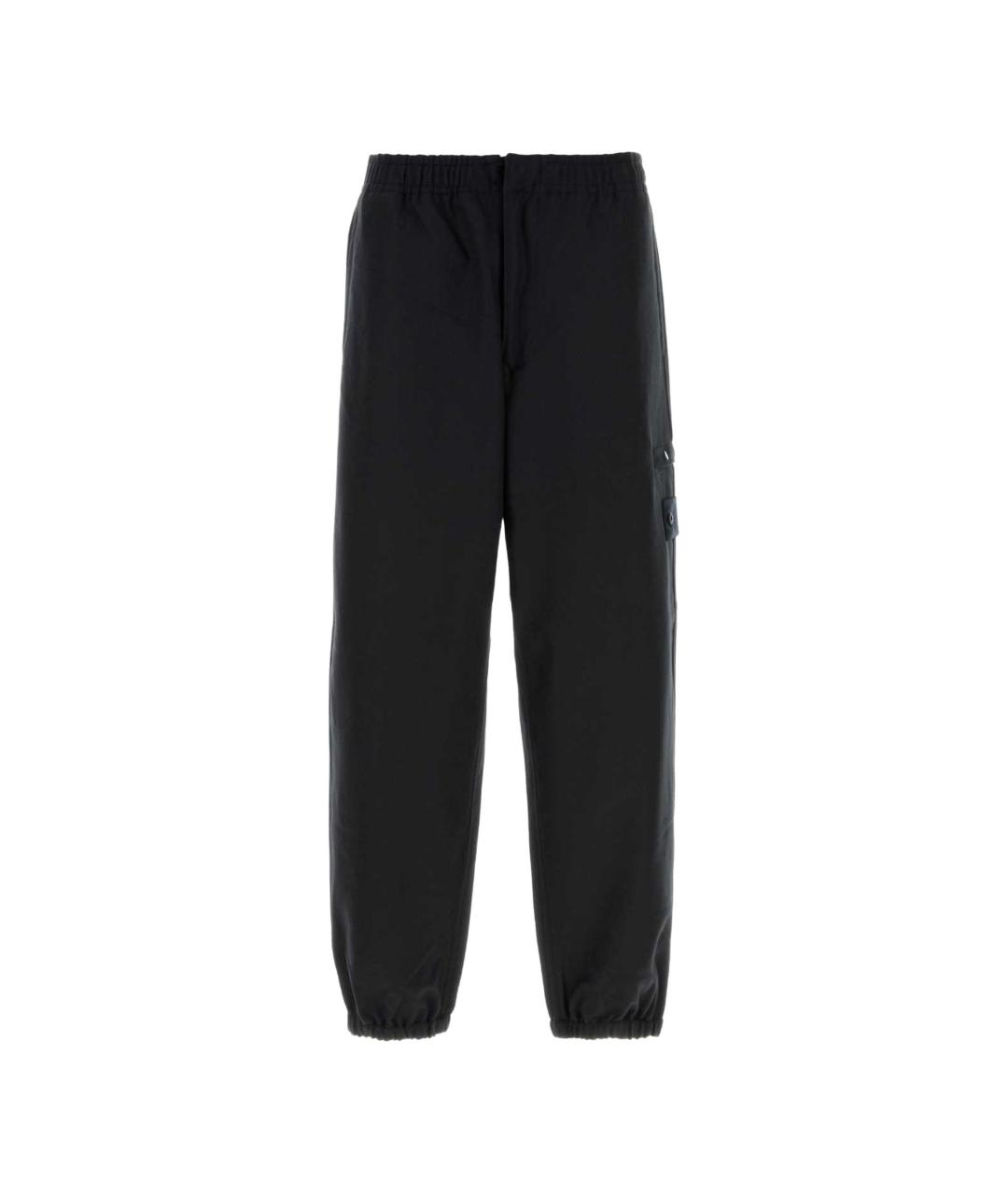 STONE ISLAND Синие шерстяные повседневные брюки, фото 1