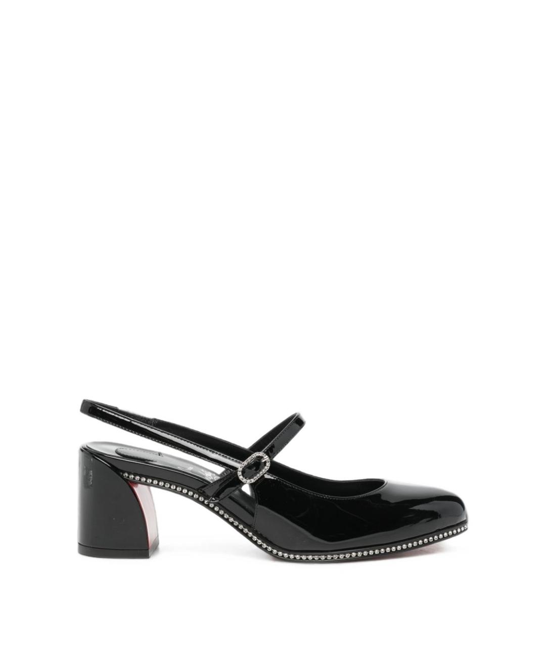 CHRISTIAN LOUBOUTIN Черные туфли из лакированной кожи, фото 1