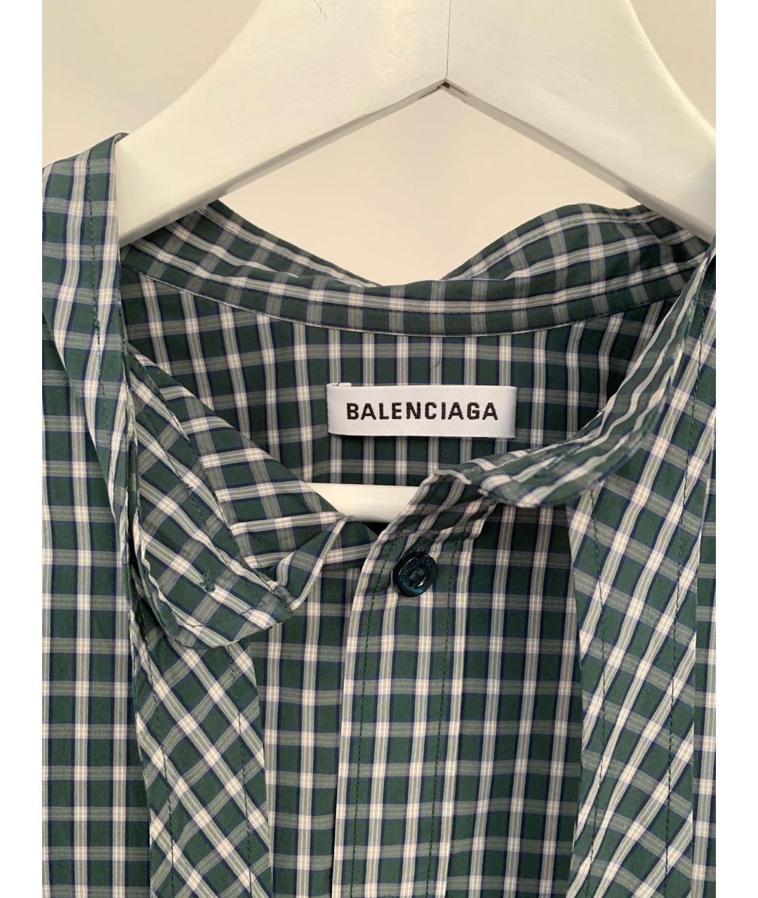 BALENCIAGA Зеленая хлопковая рубашка, фото 3
