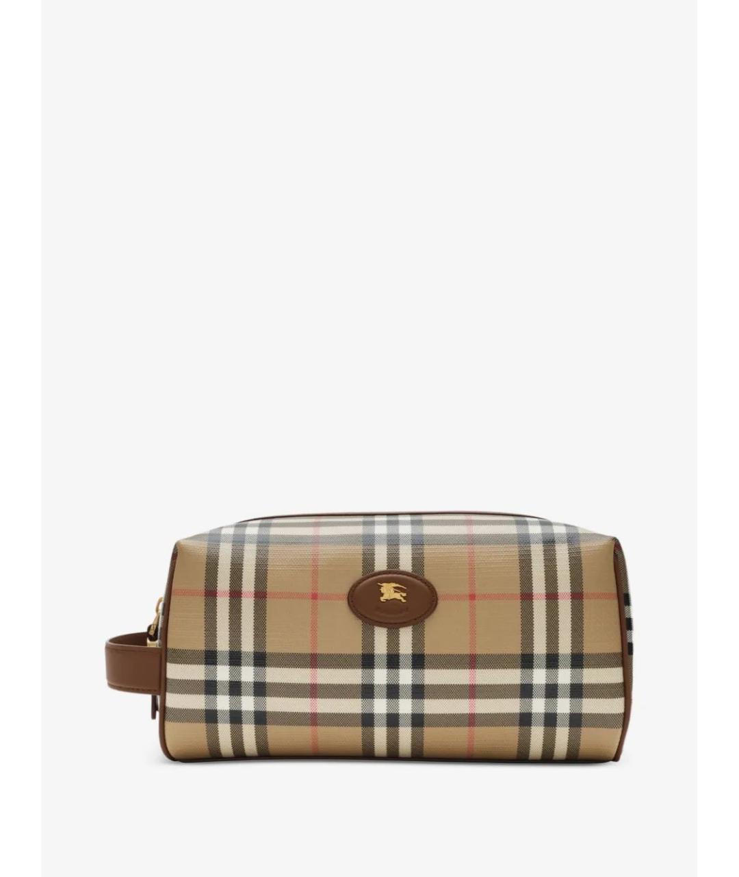 BURBERRY Бежевая косметичка, фото 6