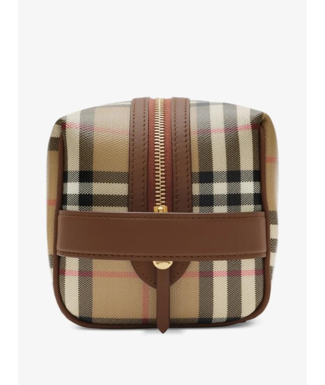 BURBERRY Бежевая косметичка, фото 3