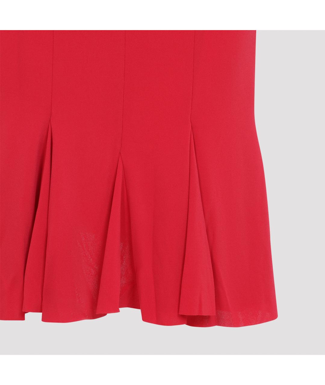 JACQUEMUS Красное полиэстеровое повседневное платье, фото 4