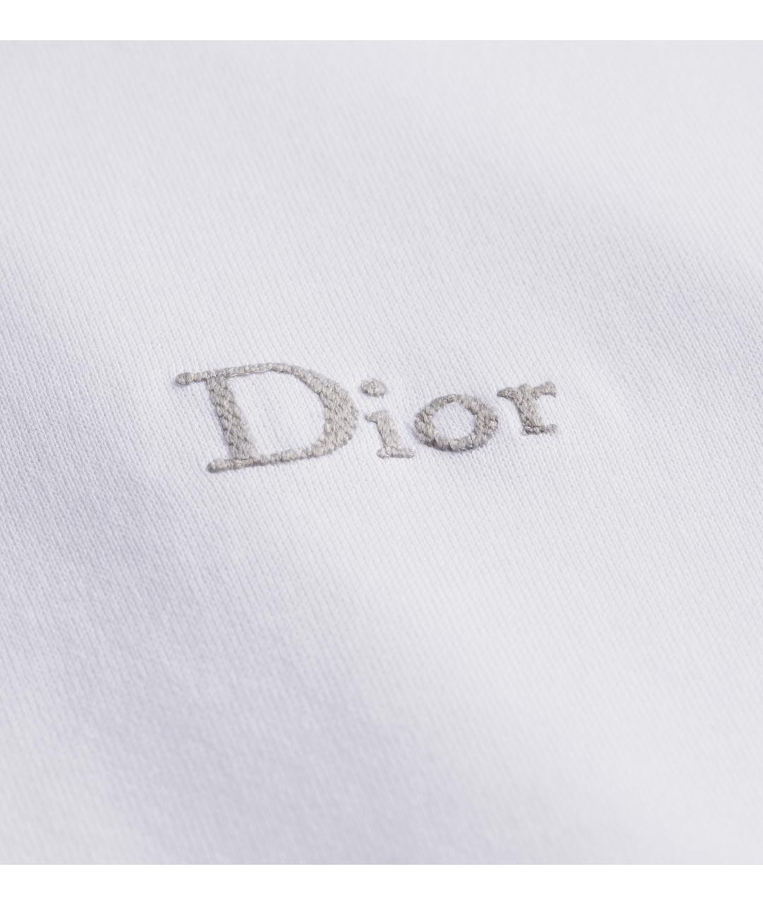 CHRISTIAN DIOR Белая хлопковая футболка, фото 2