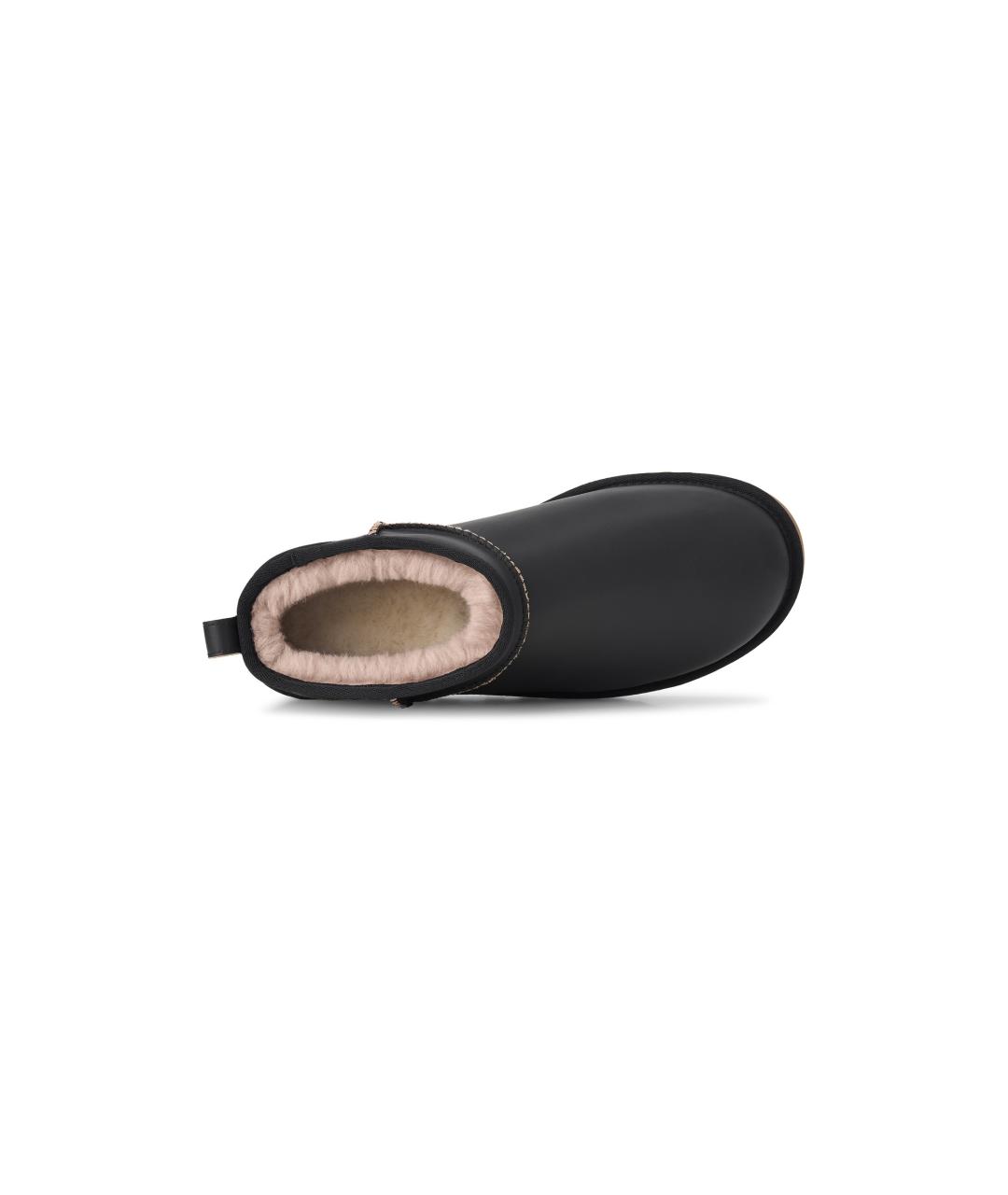 UGG Черные кожаные низкие ботинки, фото 4