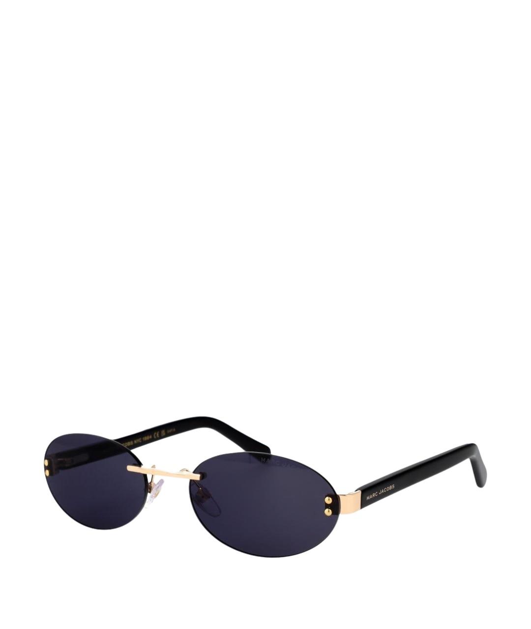 MARC JACOBS Золотые металлические солнцезащитные очки, фото 1