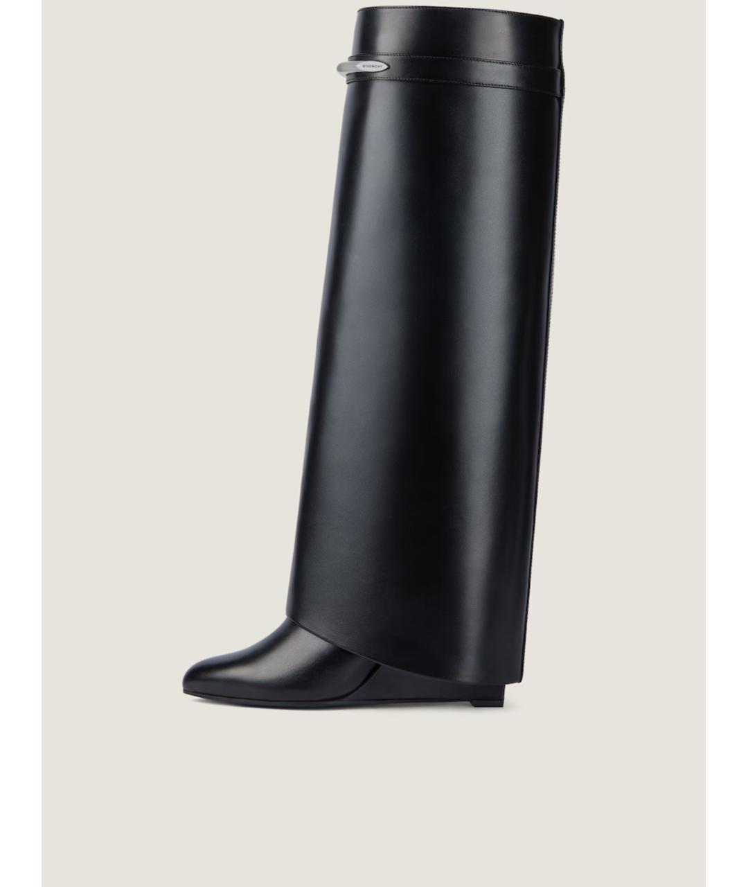 GIVENCHY Черные кожаные сапоги, фото 3