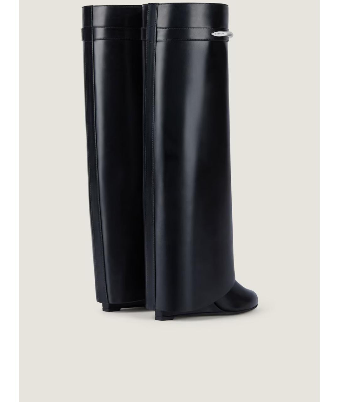GIVENCHY Черные кожаные сапоги, фото 4