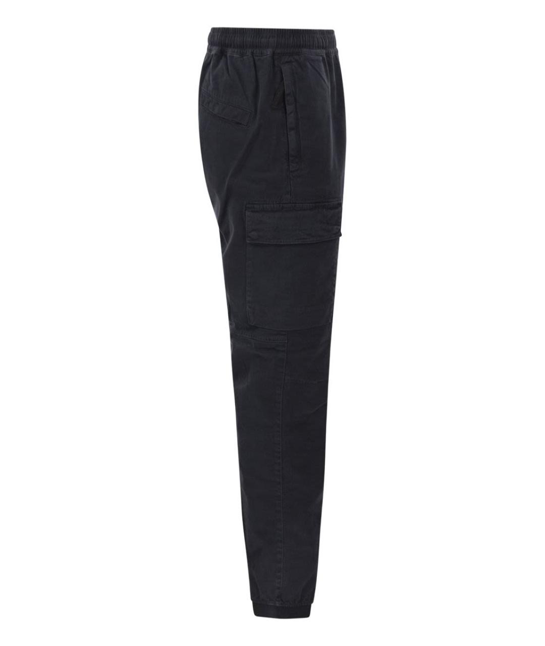 STONE ISLAND Синие хлопковые повседневные брюки, фото 3