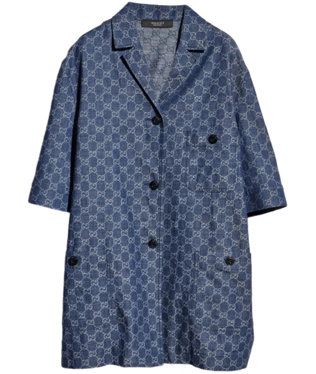 GUCCI Синяя рубашка, фото 3