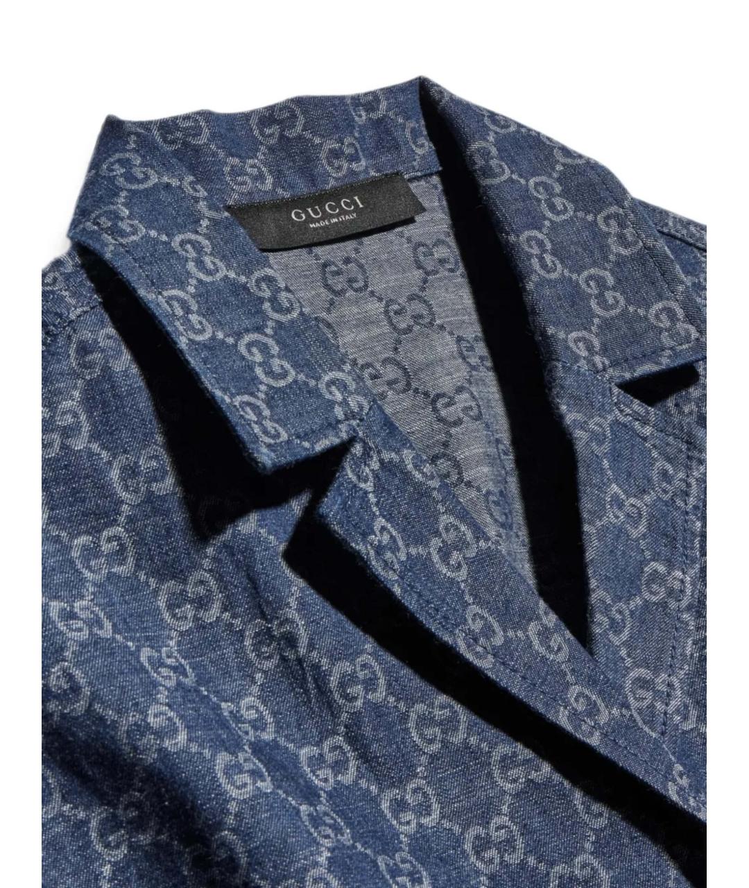 GUCCI Синяя рубашка, фото 2