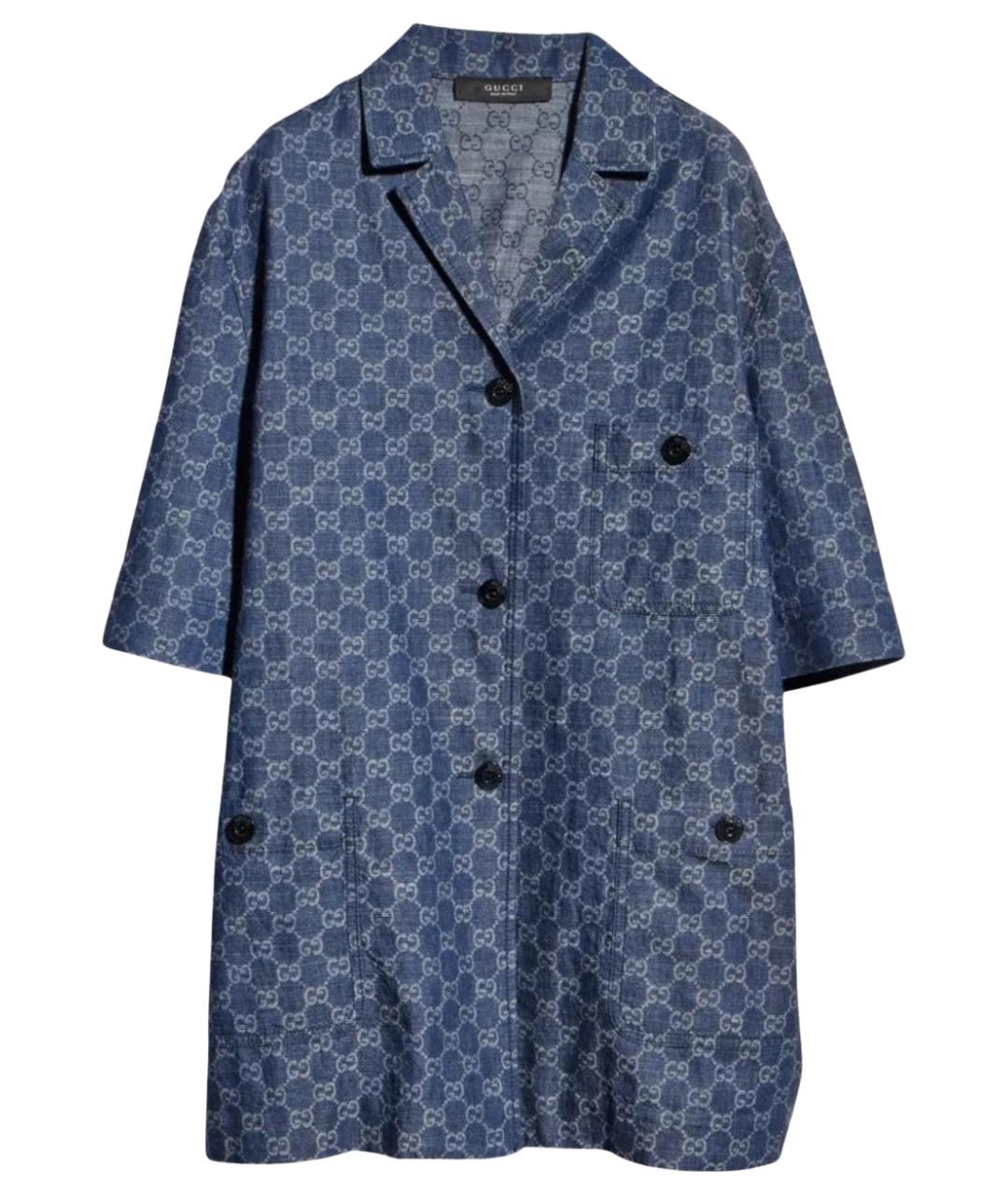 GUCCI Синяя рубашка, фото 1