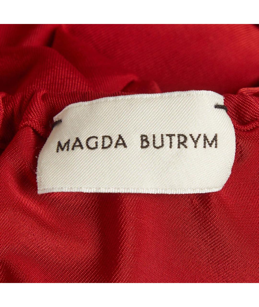 MAGDA BUTRYM Красное хлопковое коктейльное платье, фото 3