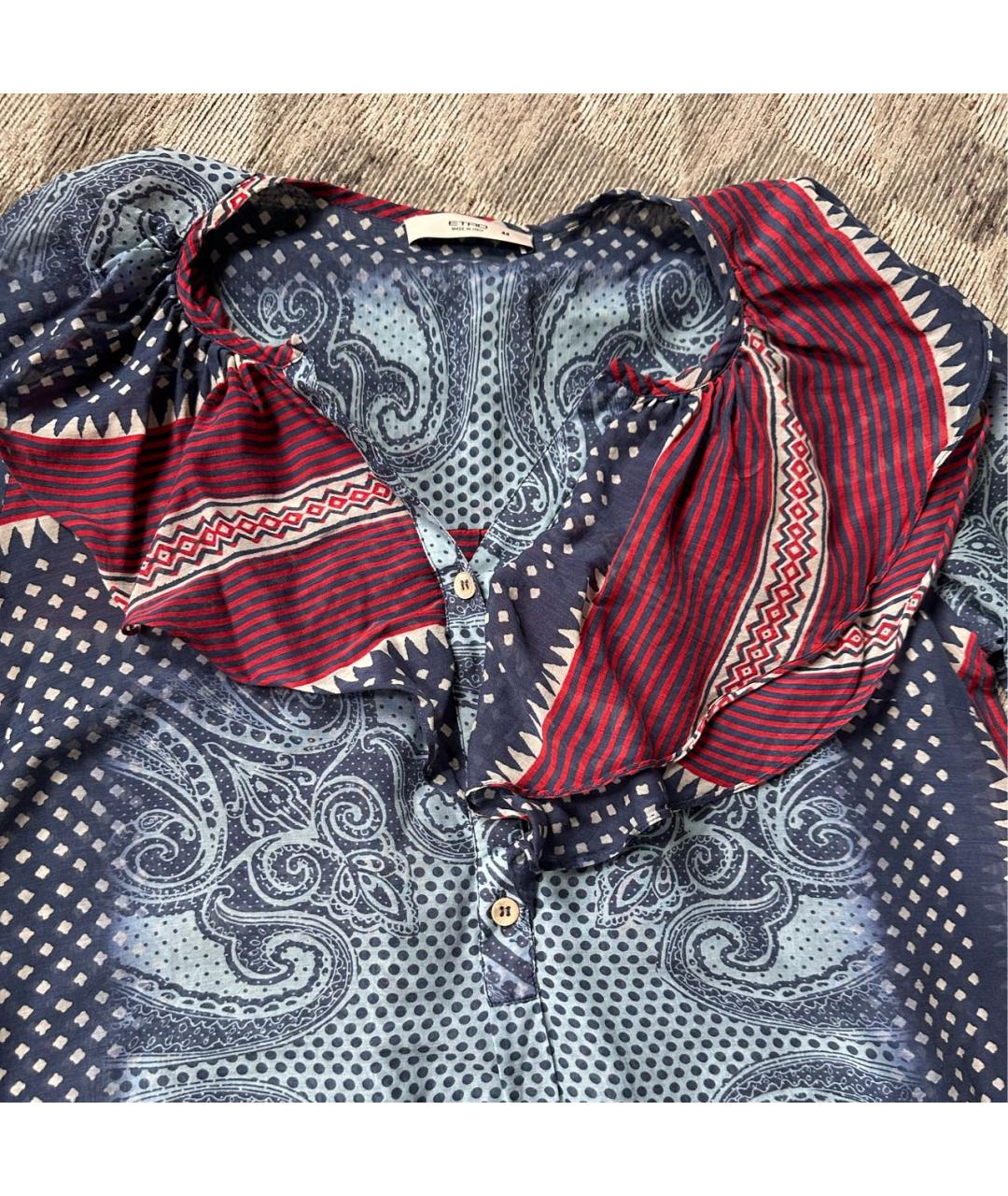 ETRO Мульти хлопковая блузы, фото 7