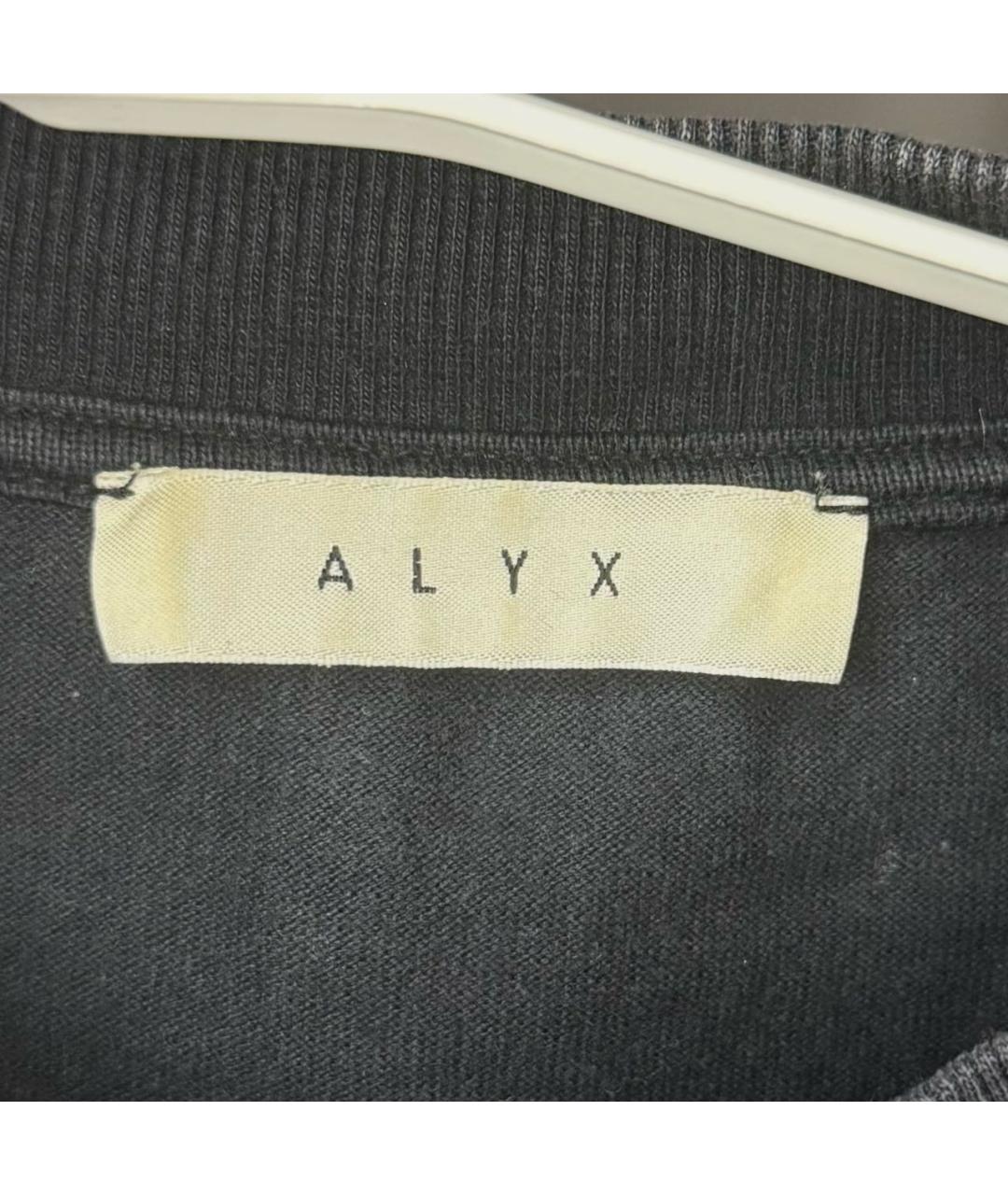 1017 ALYX 9SM Черная хлопковая футболка, фото 4