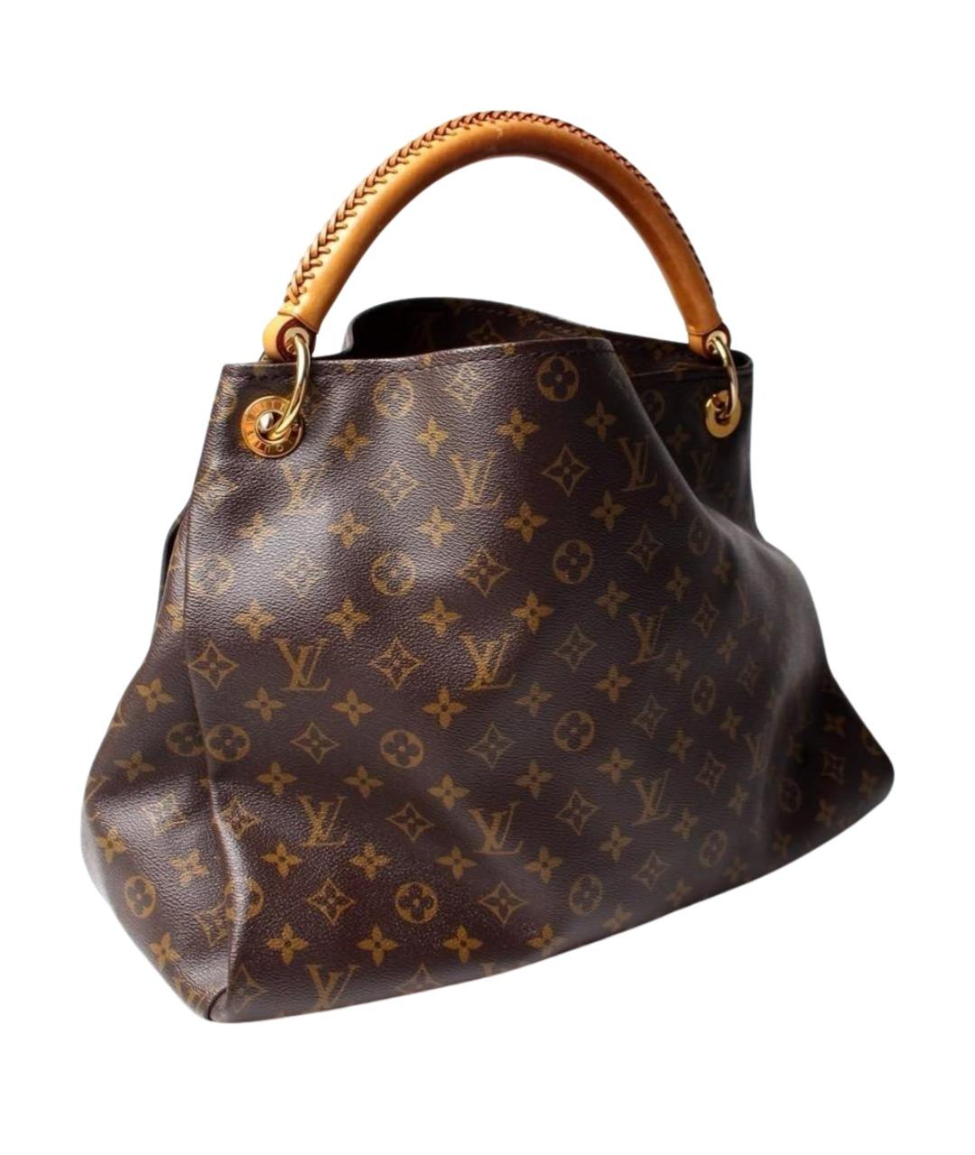 LOUIS VUITTON Коричневая сумка тоут из канвы, фото 1
