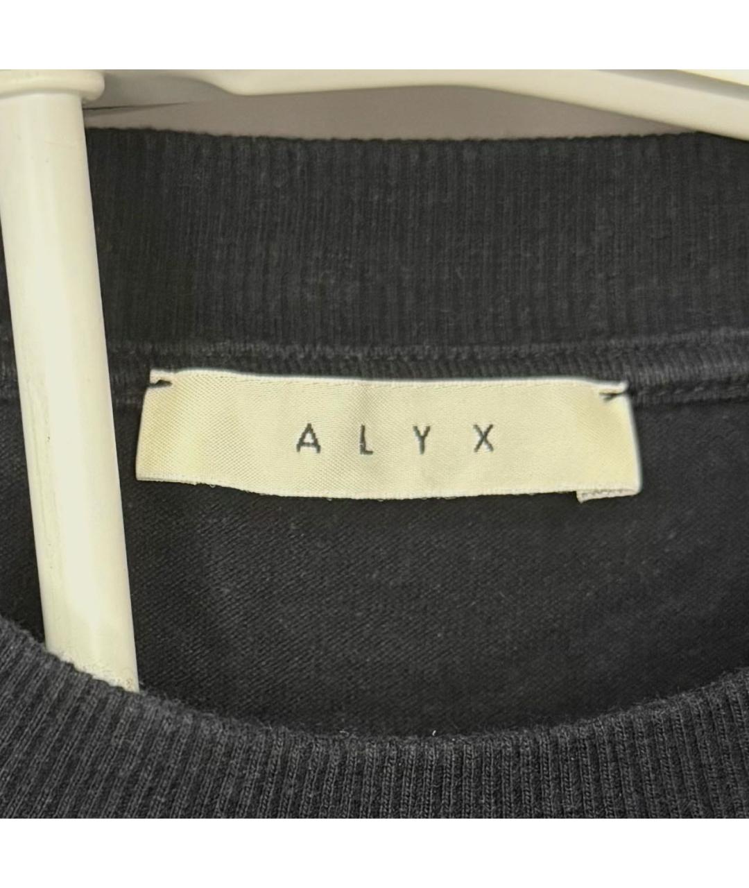 1017 ALYX 9SM Черная хлопковая футболка, фото 4