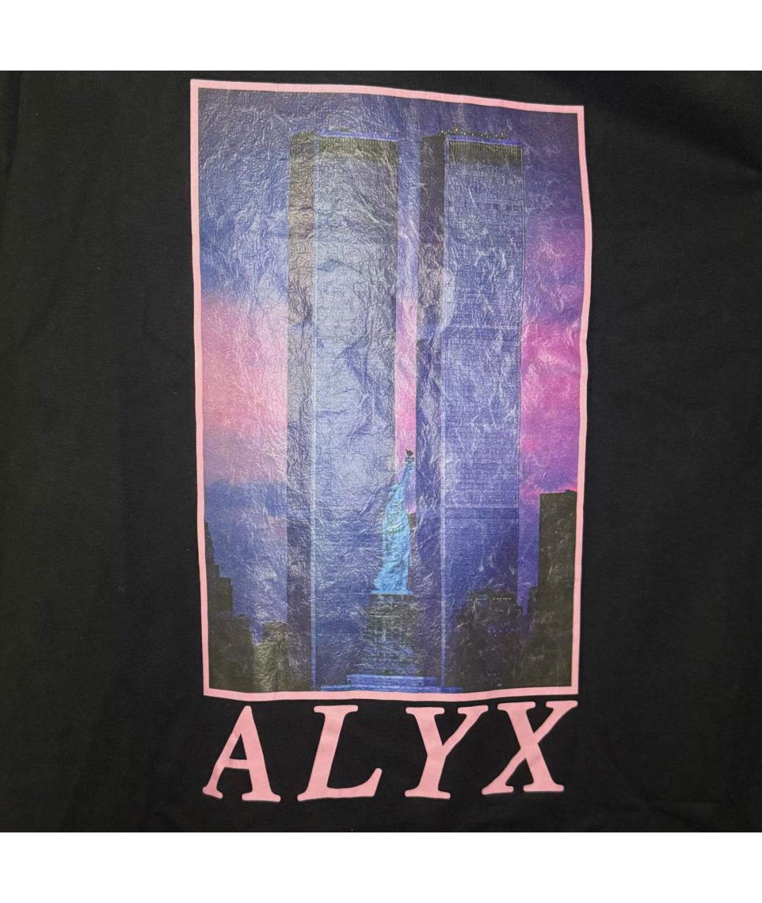 1017 ALYX 9SM Черная хлопковая футболка, фото 3