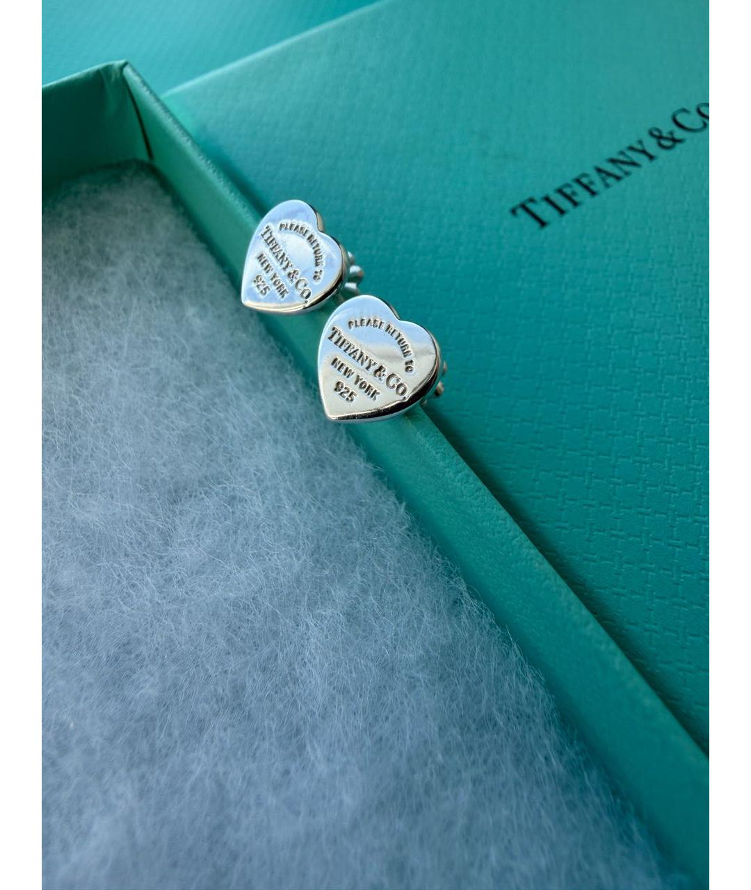 TIFFANY&CO Серебряные серебряные серьги, фото 2