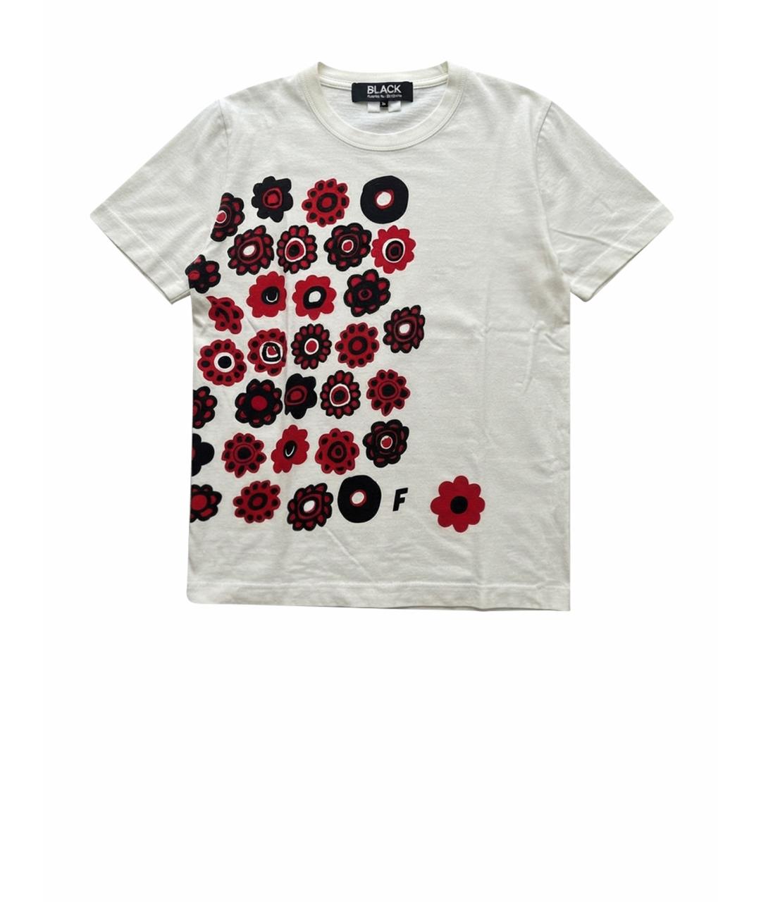 COMME DES GARÇONS Белая хлопковая футболка, фото 1