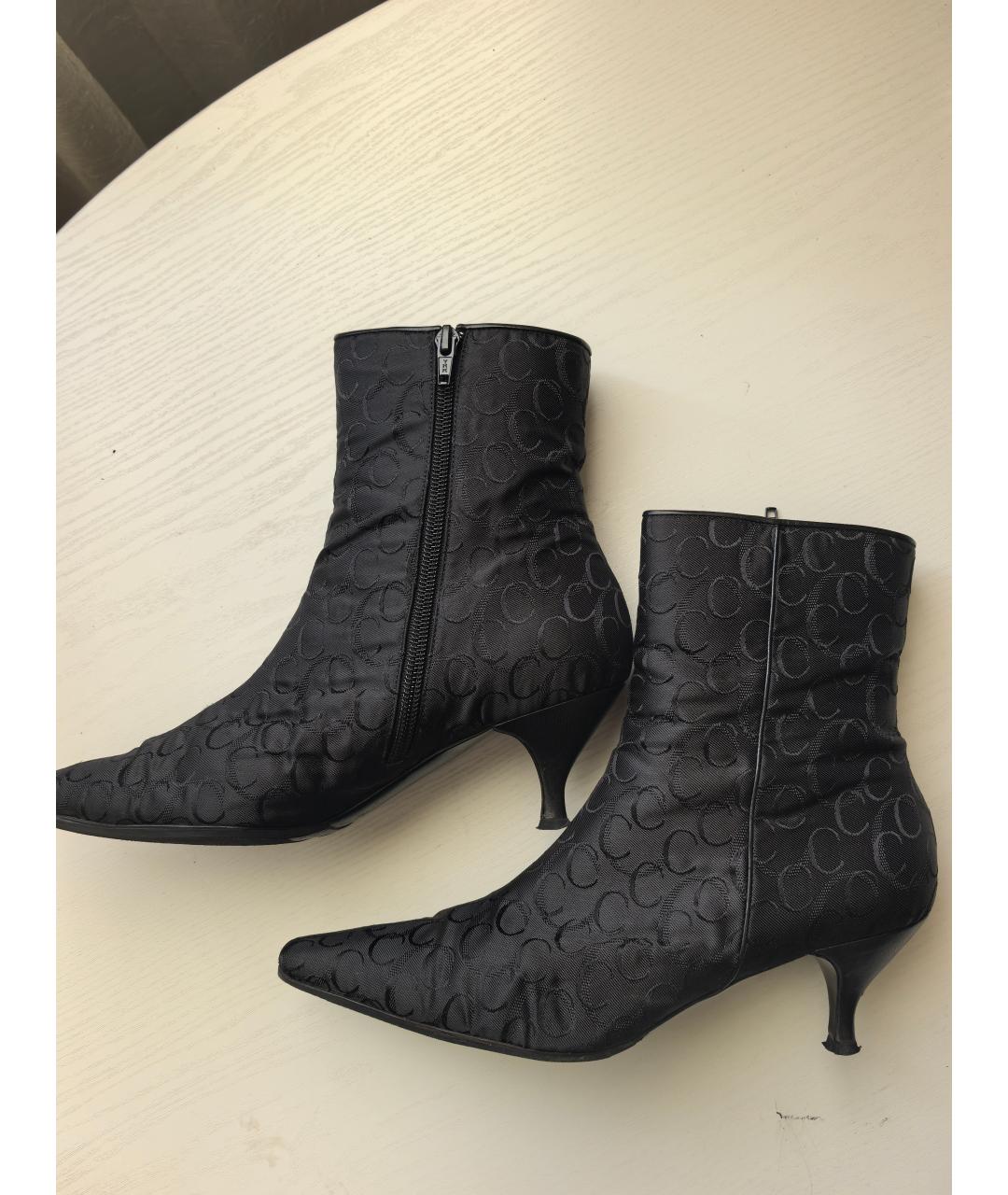 CASADEI Черные текстильные ботильоны, фото 6