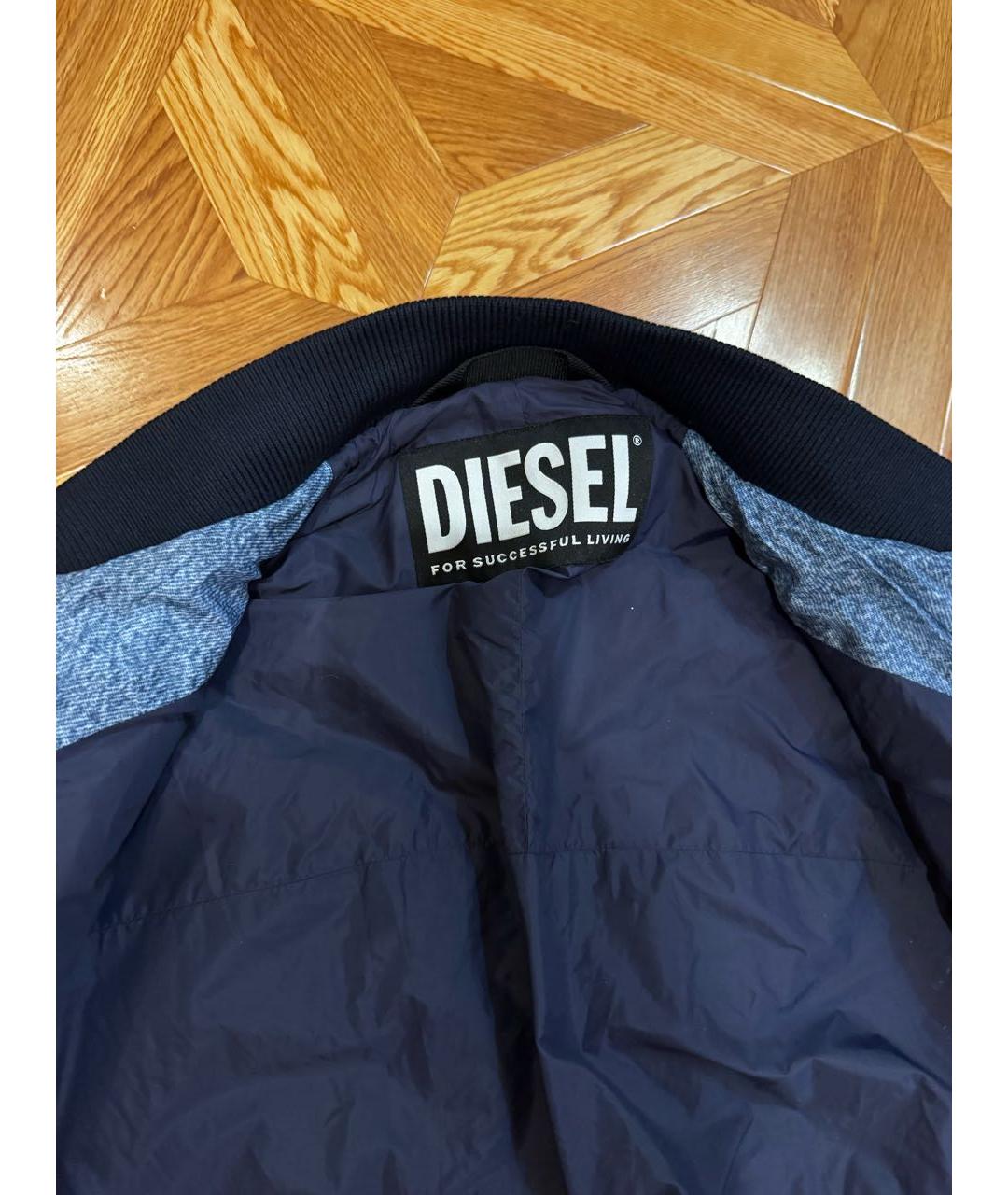 DIESEL Синяя синтетическая куртка, фото 3