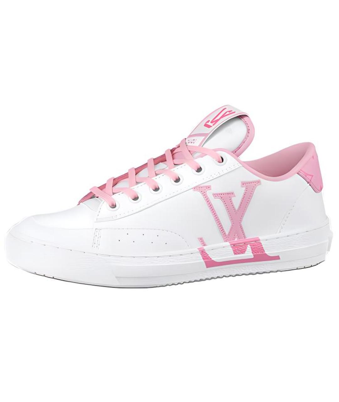 LOUIS VUITTON Белые кожаные кроссовки, фото 1