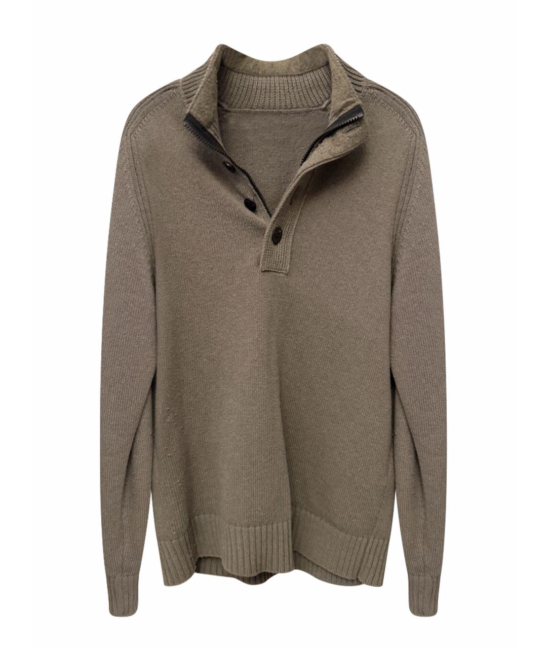 STONE ISLAND Хаки шерстяной джемпер / свитер, фото 1