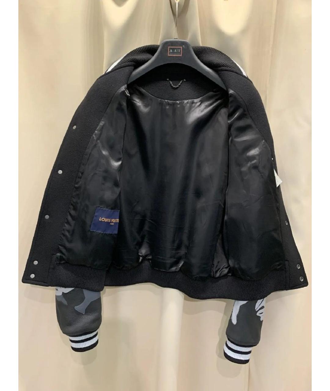 LOUIS VUITTON Черная кожаная куртка, фото 3