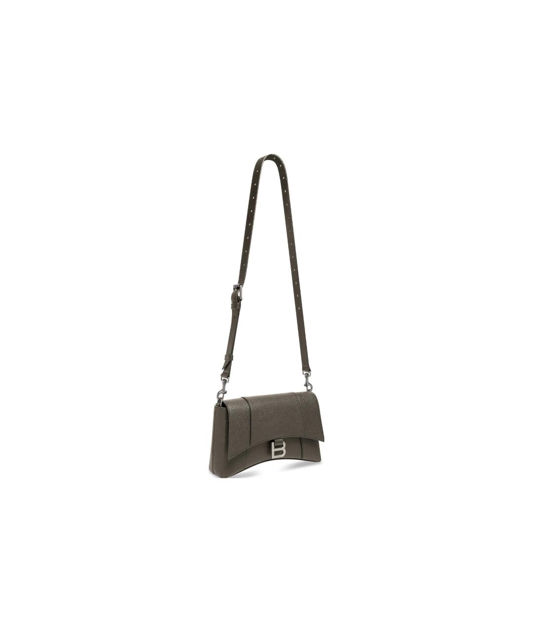 BALENCIAGA Зеленая кожаная сумка на плечо, фото 3