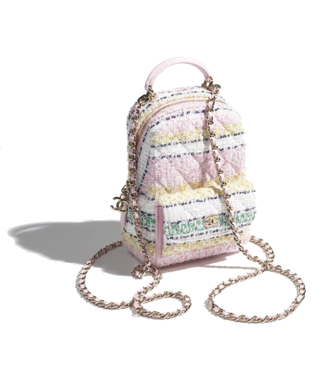 CHANEL Мульти твидовый рюкзак, фото 2