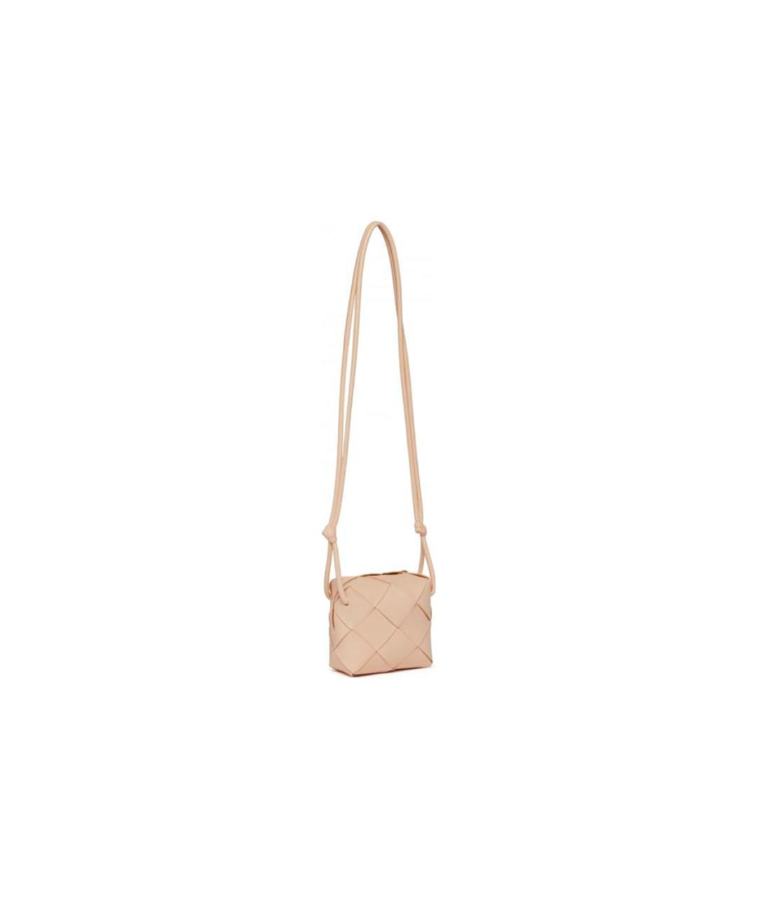 BOTTEGA VENETA Бежевая кожаная сумка через плечо, фото 2