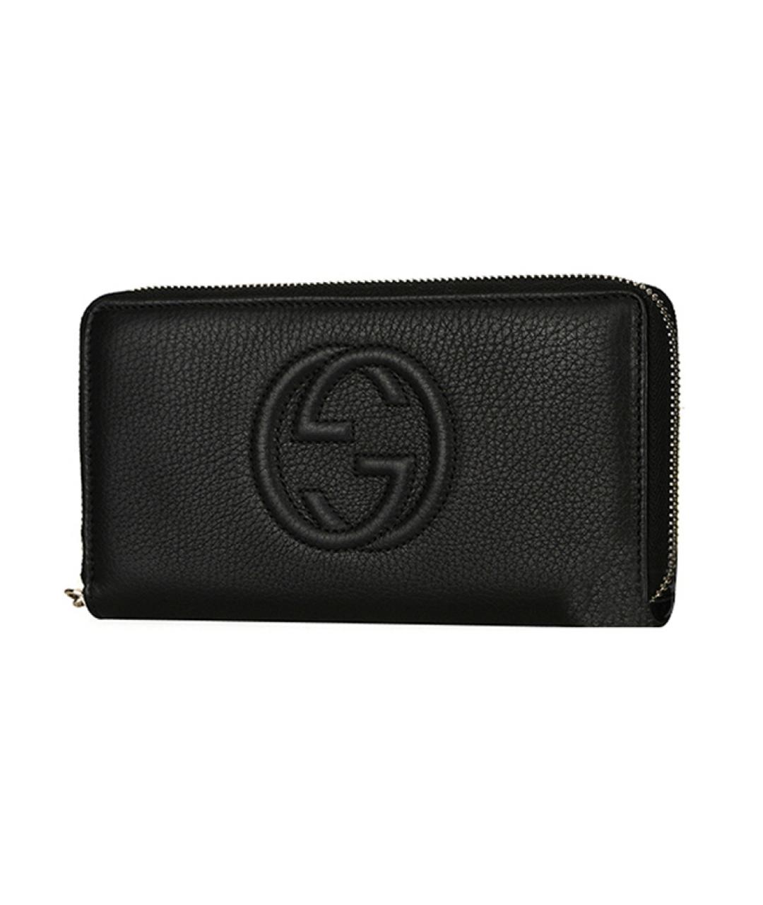 GUCCI Черный кожаный кошелек, фото 2