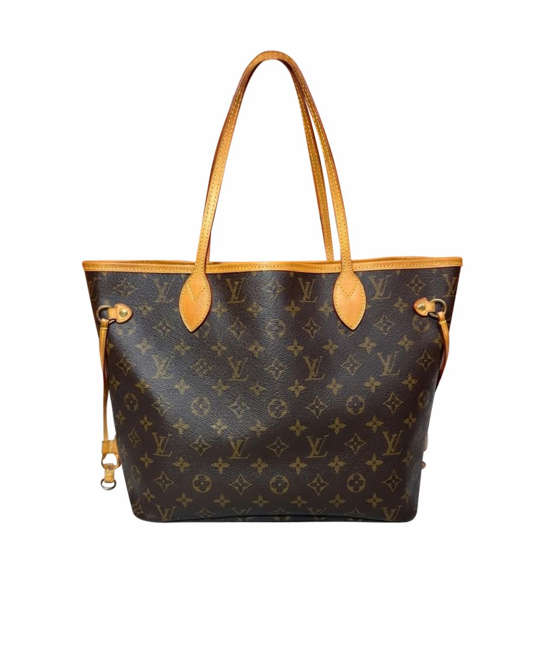 LOUIS VUITTON Коричневая сумка тоут из канвы, фото 1