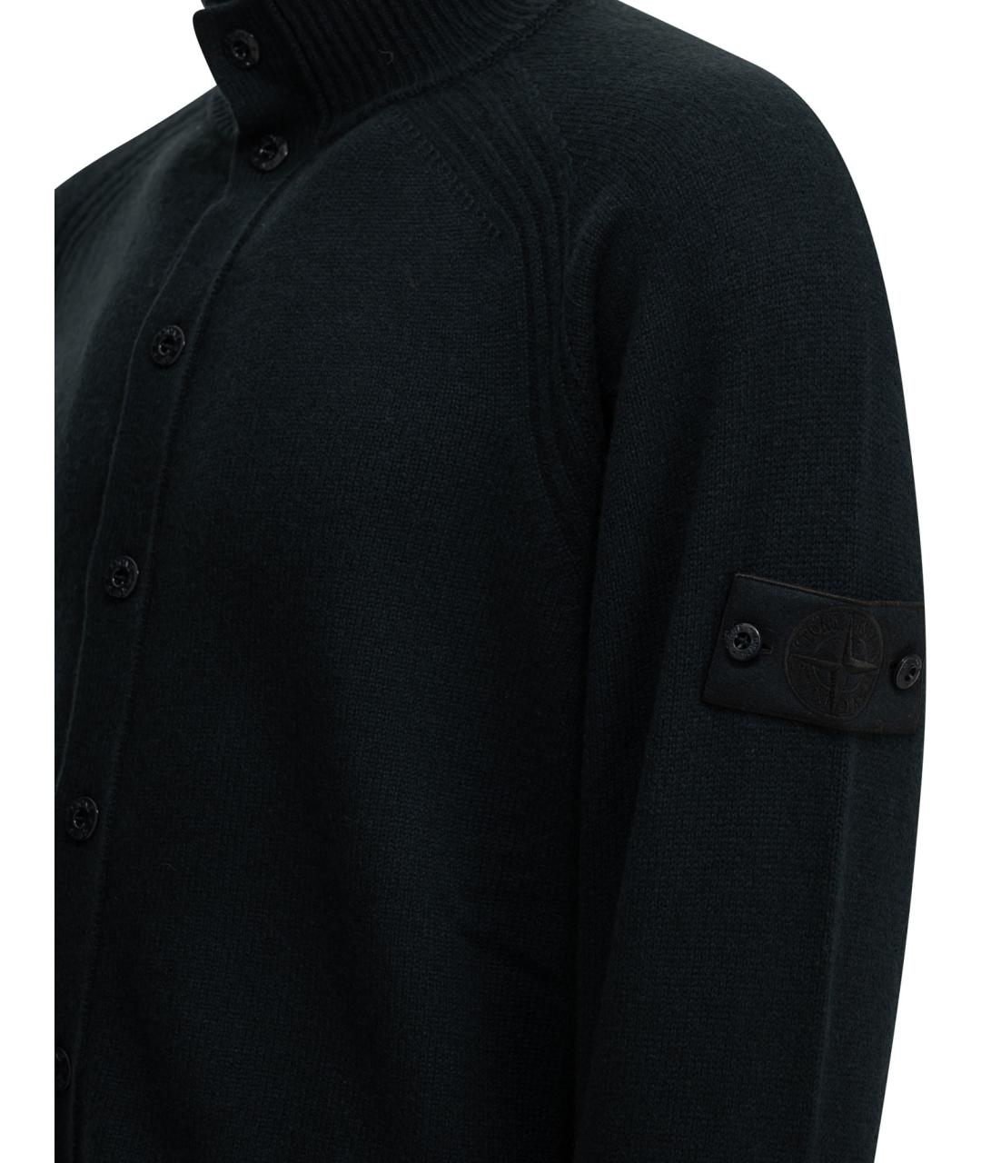 STONE ISLAND Синий кашемировый кардиган, фото 4