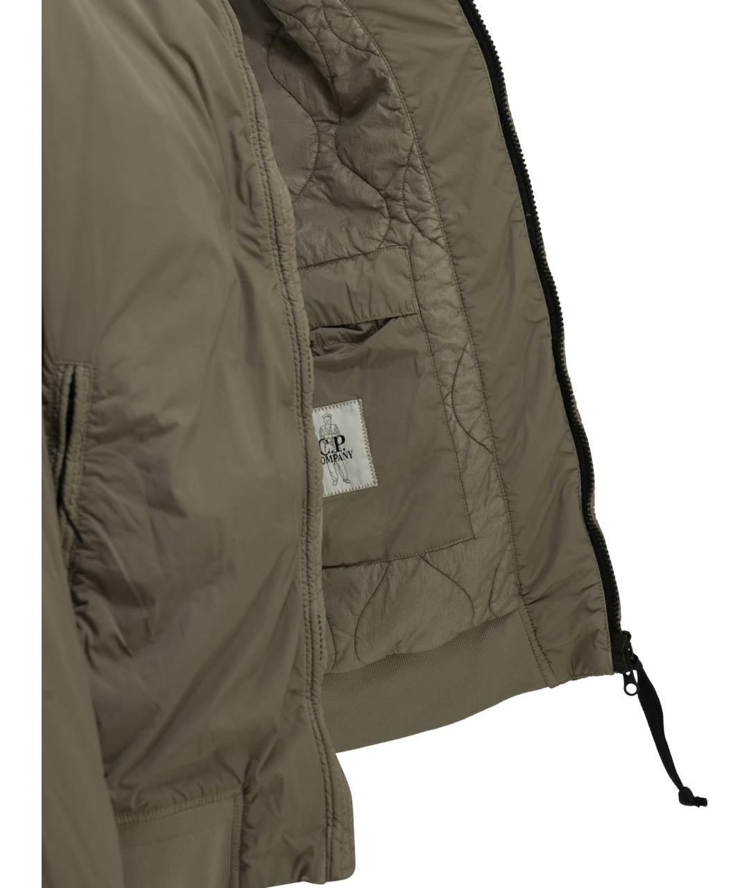 CP COMPANY Бежевая полиамидовая куртка, фото 4