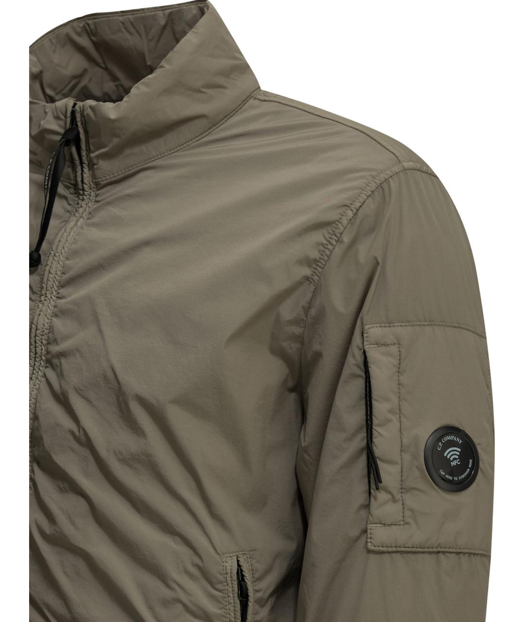 CP COMPANY Бежевая полиамидовая куртка, фото 3
