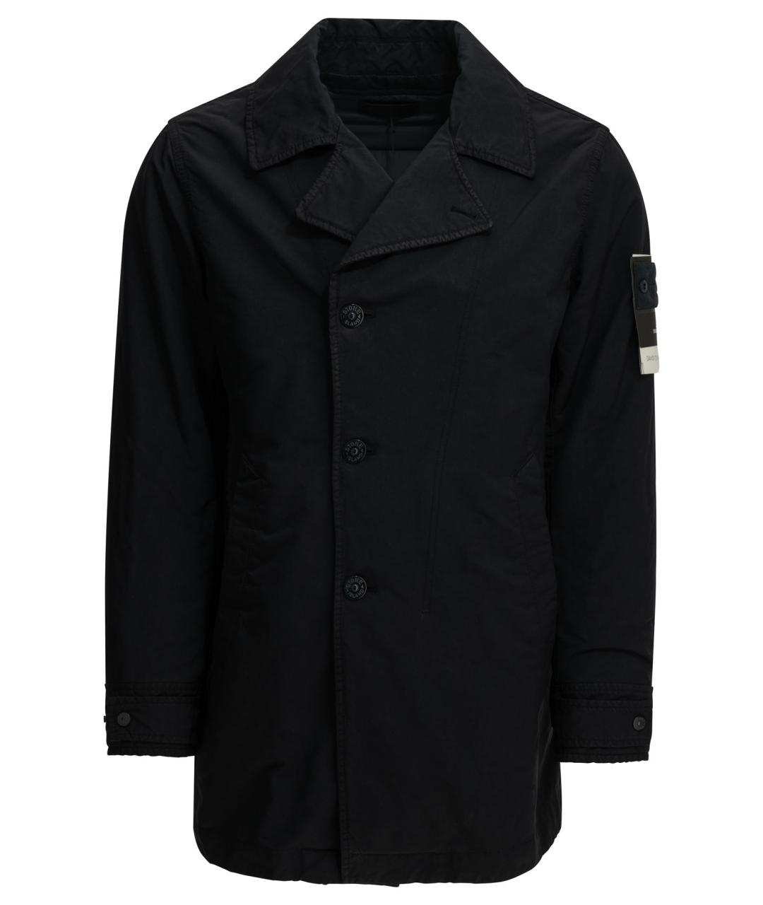 STONE ISLAND Синее полиэстеровое пальто, фото 1