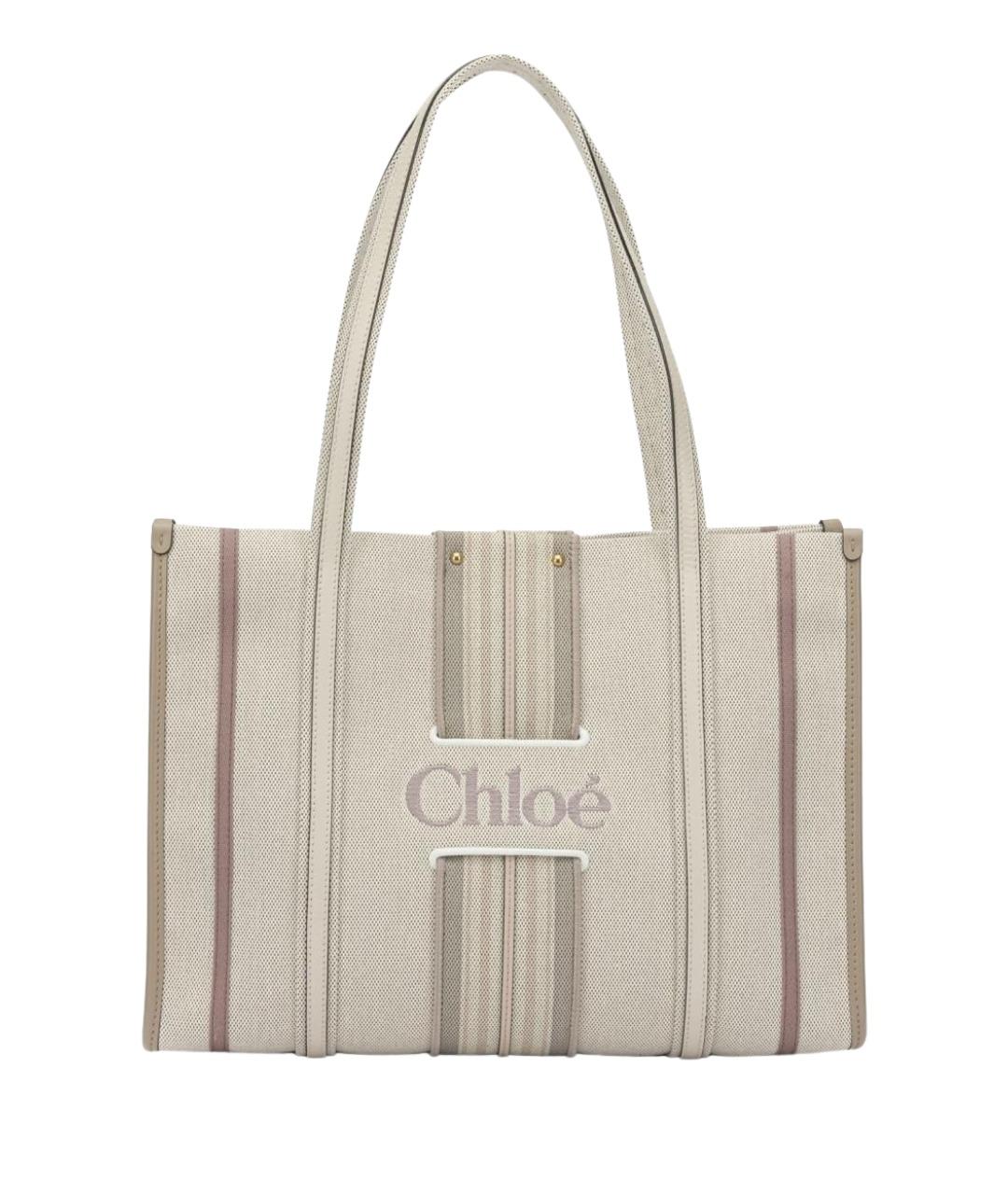 CHLOE Розовая хлопковая сумка через плечо, фото 1