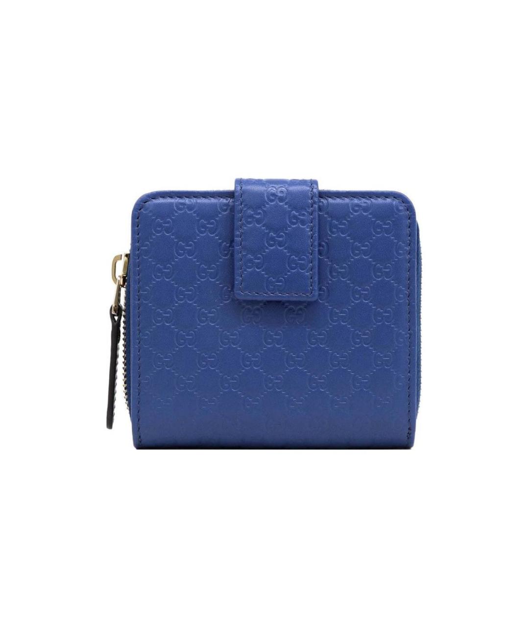 GUCCI Синий кожаный кошелек, фото 2