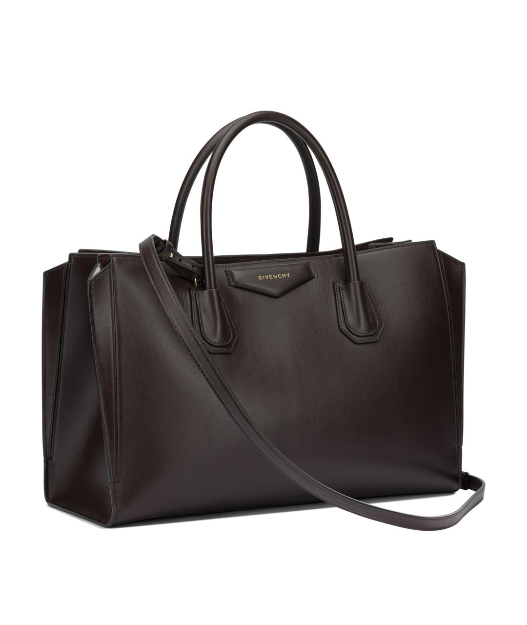 GIVENCHY Коричневая кожаная сумка тоут, фото 2