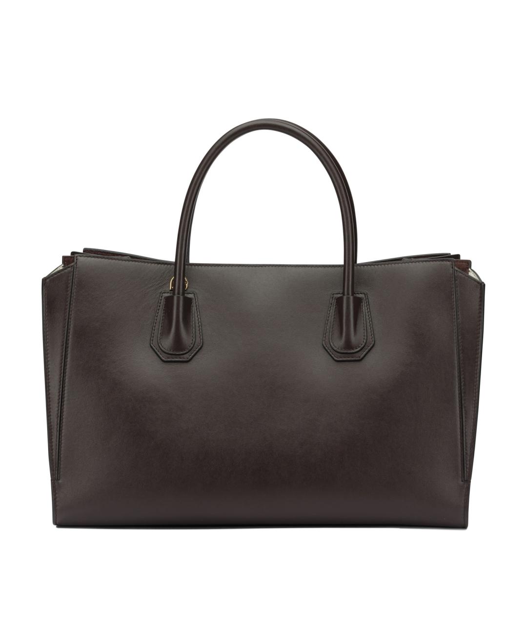 GIVENCHY Коричневая кожаная сумка тоут, фото 3