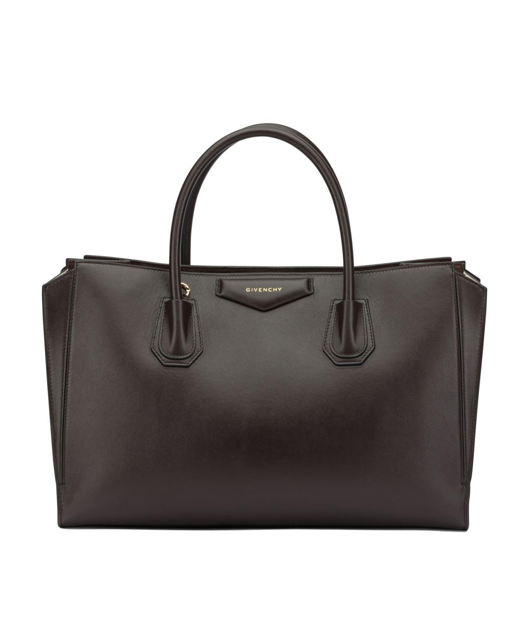 GIVENCHY Коричневая кожаная сумка тоут, фото 1
