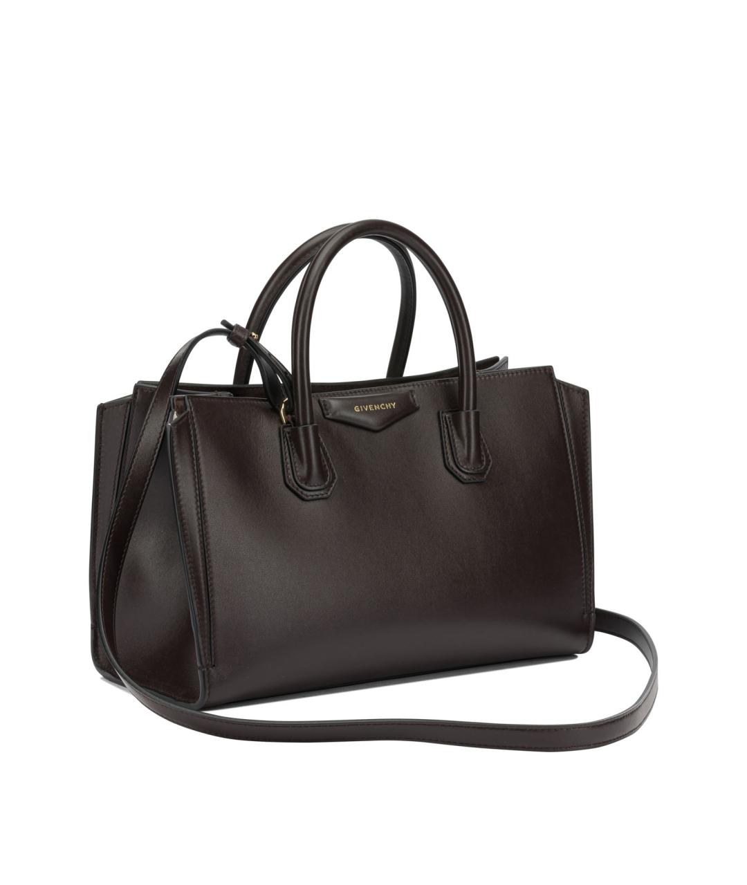 GIVENCHY Коричневая кожаная сумка тоут, фото 2